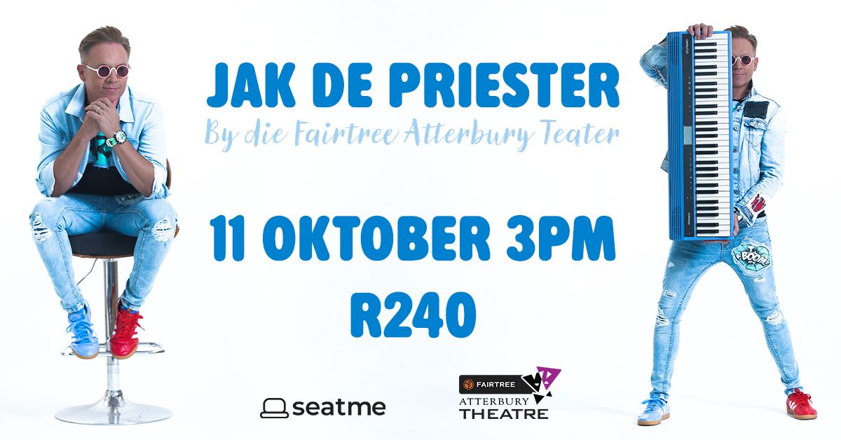 Jak de Priester by die Fairtree Atterbury Teater