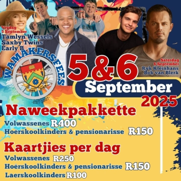 5 September: Hoërskoolkinders / Pensionaris