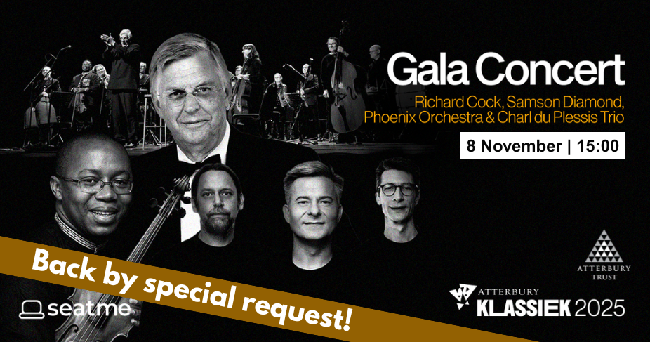 Gala Concert: Richard Cock, Samson Diamond, Phoenix Orchestra and the Charl du Plessis Trio